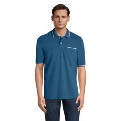 Lands' End Men's Short Sleeve Comfort First Solid Mesh Polo With Pocket -Clothing store GUEST 0019cec5 1379 45f2 958f c0d833cdffcd