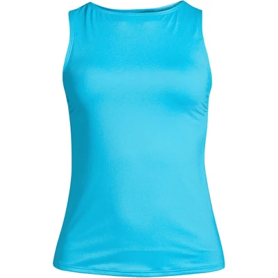 Lands' End Women's High Neck UPF 50 Modest Tankini Top Swimsuit 9 Lands' End Women's High Neck UPF 50 Modest Tankini Top Swimsuit - Image 9