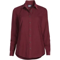 Lands' End Women's Pinwale Cord Long Sleeve Shirt -Clothing store GUEST 00f83aa3 ca86 4158 9dcb dbfa518cb442