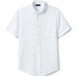 Lands' End School Uniform Men's Short Sleeve No Iron Pinpoint Dress Shirt -Clothing store GUEST 01119e30 db1c 4620 94c2 ad273dbf693d