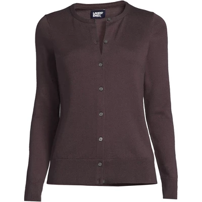 Lands' End Women's Fine Gauge Cotton Cardigan Sweater 6 Lands' End Women's Fine Gauge Cotton Cardigan Sweater - Image 6