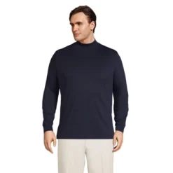 Lands' End Men's Super Soft Supima Mock Turtleneck -Clothing store GUEST 02988173 8606 4057 bc90 a1d372d4b8ef