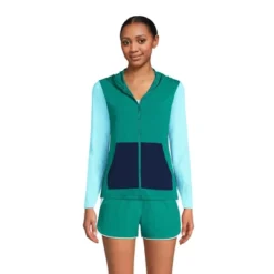 Lands' End Women's Hooded Full Zip Long Sleeve Rash Guard UPF 50 Sun Protection Cover-up Pockets 11 Lands' End Women's Hooded Full Zip Long Sleeve Rash Guard UPF 50 Sun Protection Cover-up Pockets -Clothing store GUEST 0370b5b0 48fe 4c06 8809 b6e8095cbea9