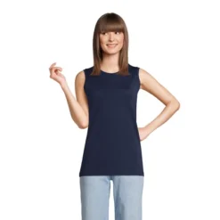 Lands' End Women's Tall Supima Cotton Crew Neck Tank -Clothing store GUEST 0415db66 1b1c 4f85 a863 b7229eebcefc
