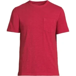 Lands' End Men's Short Sleeve Garment Dye Slub Pocket Tee -Clothing store GUEST 0421d3d0 78ee 4847 8c64 8709736431da