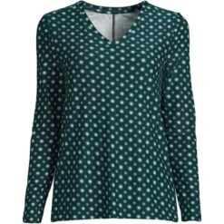 Lands' End Women's Long Sleeve Performance V-Neck Top -Clothing store GUEST 04844119 f7e2 4829 965a 23220f728f53