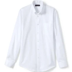 Lands' End School Uniform Men's Long Sleeve No Iron Pinpoint Dress Shirt -Clothing store GUEST 0777a8e0 4264 43fe 8f82 b6ea7be06369