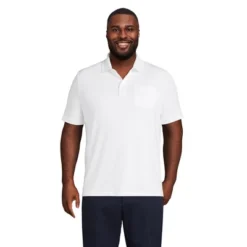 Lands' End Men's Short Sleeve Super Soft Supima Polo Shirt With Pocket -Clothing store GUEST 07ac3c94 51af 40c0 b0c6 1da43a2251b7