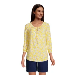 Lands' End Women's 3/4 Sleeve Peasant Tunic -Clothing store GUEST 08c087da 3542 4938 a8ed 1eb11ffd5dd5