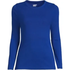 Lands' End Women's Tall All Cotton Long Sleeve Crewneck T-Shirt -Clothing store GUEST 0af1ae59 3a68 4f80 9940 2897175dd40a