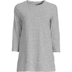 Lands' End Women's 3/4 Sleeve Slub Jersey Swing Tunic -Clothing store GUEST 0b362492 5c5d 432b 98dd feec9de96a52