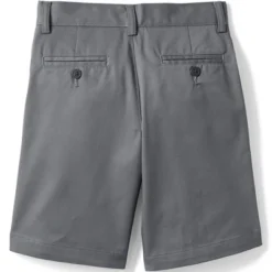 Lands' End School Uniform Boys Plain Front Blend Chino Shorts