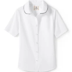 School Uniform Girls Piped Peter Pan Collar Broadcloth Shirt -Clothing store GUEST 0c874e42 8716 4f43 a7aa 054443e16f73 1