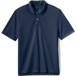 Lands' End Men's Short Sleeve Poly Pique Polo Shirt -Clothing store GUEST 0cb51a7e 48a6 4e97 ae0e 64900db035e8