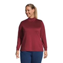 Lands' End Women's Long Sleeve Supima Mock Turtleneck 17 Lands' End Women's Long Sleeve Supima Mock Turtleneck -Clothing store GUEST 0cb53b55 c59a 441e aaab f6d1f084586f