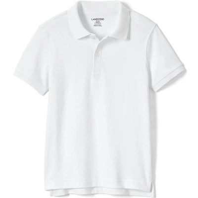 Lands' End School Uniform Kids Short Sleeve Tailored Fit Interlock Polo Shirt 4 Lands' End School Uniform Kids Short Sleeve Tailored Fit Interlock Polo Shirt - Image 4