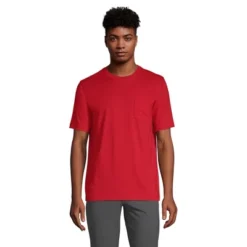 Lands' End Men's Super-T Short Sleeve T-Shirt With Pocket -Clothing store GUEST 0ff8e4c8 6667 4a4d 81d3 604e34f33056
