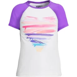 Lands' End Lands' End Girls Graphic Mock Neck UPF 50 Sun Protection Rash Guard -Clothing store GUEST 10b55988 6ba0 4c33 877c 395b4c3e8884