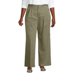 Lands' End Women's High Rise Crisp Poplin Chino Wide Leg Pants 10 Lands' End Women's High Rise Crisp Poplin Chino Wide Leg Pants -Clothing store GUEST 11159893 3202 488d b707 097f83634789