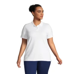 Lands' End Women's Mesh Cotton Short Sleeve Polo Shirt -Clothing store GUEST 114f8aaf dc2d 4b02 8e04 d008cfab8015
