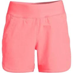 Lands' End Women's 5" Quick Dry Elastic Waist Board Shorts Swim Cover-up Shorts With Panty -Clothing store GUEST 11f2440a 00b6 4ed9 b43c 407db0e162e2