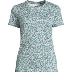 Lands' End Women's Relaxed Supima Cotton Short Sleeve Crewneck T-Shirt -Clothing store GUEST 136d03f4 06cd 4865 a92f 74d7b97eec90