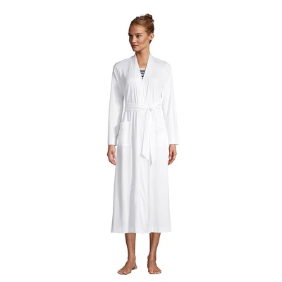 Lands' End Women's Supima Cotton Long Robe 5 Lands' End Women's Supima Cotton Long Robe - Image 5