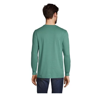 Lands' End Men's Super-T Long Sleeve Henley Shirt 1 Lands' End Men's Super-T Long Sleeve Henley Shirt