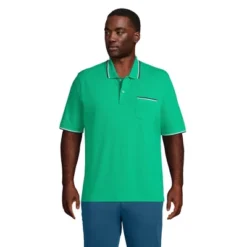 Lands' End Men's Short Sleeve Comfort First Solid Mesh Polo With Pocket -Clothing store GUEST 15fd7ebd b8dc 426b a0ae 1c30f02715f0