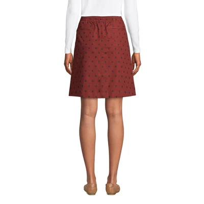 Lands' End Women's High Rise Elastic Waist Pull On Soft Cotton Blend Skort 1 Lands' End Women's High Rise Elastic Waist Pull On Soft Cotton Blend Skort