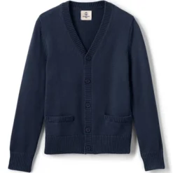 Lands' End School Uniform Boys Cotton Modal Button Front Cardigan Sweater -Clothing store GUEST 16f091d4 12a8 4203 bee0 b366ec04c86c