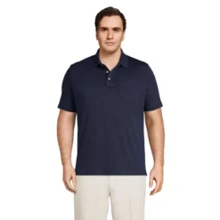 Lands' End Men's Short Sleeve Super Soft Supima Polo Shirt With Pocket -Clothing store GUEST 175ad413 e448 4377 8b36 7484b9e2db72