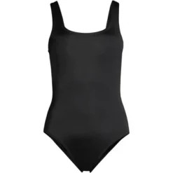 Lands' End Women's Chlorine Resistant Scoop Neck High Leg Soft Cup Tugless Sporty One Piece Swimsuit -Clothing store GUEST 17c3f726 96ef 4dc6 83bf 31c1a2583f6a
