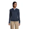 Lands' End School Uniform Women's Cotton Modal Zip-front Cardigan Sweater