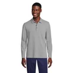 Lands' End Men's Long Sleeve Coolmax Mesh Polo -Clothing store GUEST 180a2130 2886 4a5a 93fb 6f322e78f37e