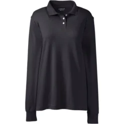Lands' End School Uniform Women's Long Sleeve Interlock Polo Shirt -Clothing store GUEST 1895b886 03b3 45bf 8229 97abbbc36d9f