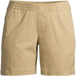 Lands' End Women's Pull On 7" Knockabout Chino Shorts -Clothing store GUEST 18e0432c d295 4ec8 914b 085753816e51