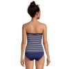 Lands' End Women's Long Chlorine Resistant Bandeau Tankini Swimsuit Top With Removable Adjustable Straps