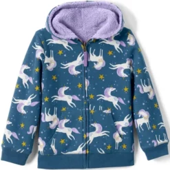 Lands' End Kids High Pile Lined Zip Hoodie -Clothing store GUEST 1c2fb7ae a7bc 4dec 874e c3d41348c931