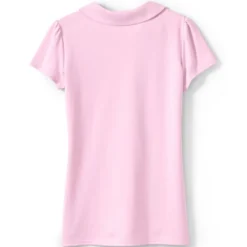 School Uniform Girls Short Sleeve Peter Pan Collar Polo Shirt