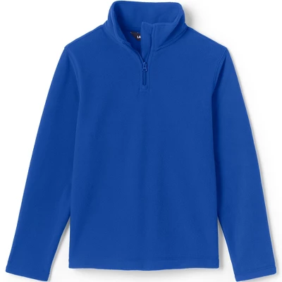 Lands' End School Uniform Kids Lightweight Fleece Quarter Zip Pullover 6 Lands' End School Uniform Kids Lightweight Fleece Quarter Zip Pullover - Image 6