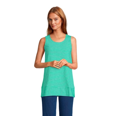 Lands' End Women's Slub Jersey Swing Tunic Tank 6 Lands' End Women's Slub Jersey Swing Tunic Tank - Image 6