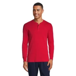 Lands' End Men's Knit Rib Pajama Henley -Clothing store GUEST 1e592348 691c 4f46 a6a1 b56690a4b5c0
