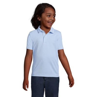 Lands' End Boys Short Sleeve Poly Pique Polo Shirt 2 Lands' End Boys Short Sleeve Poly Pique Polo Shirt - Image 2