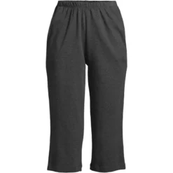 Lands' End Women's Sport Knit High Rise Elastic Waist Pull On Capri Pants -Clothing store GUEST 21115f54 3304 4aa2 83f4 15e6338754b8