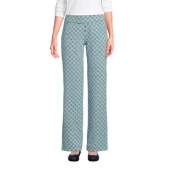 Lands' End Women's Tall Starfish Mid Rise Straight Leg Elastic Waist Pull On Pants -Clothing store GUEST 223fd2d4 c55a 450a 9701 bc8794c01249