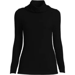 Lands' End Women's Long Sleeve Wide Rib Turtleneck -Clothing store GUEST 22861c44 4c37 4667 818d e2a4037d87c7