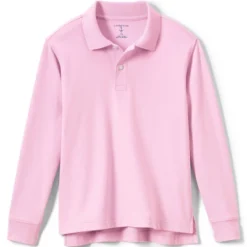Lands' End School Uniform Kids Long Sleeve Interlock Polo Shirt -Clothing store GUEST 22878e08 3d93 4bad 9ea5 22e44236fad8