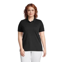 Lands' End Women's Mesh Cotton Short Sleeve Polo Shirt -Clothing store GUEST 22c813e2 7e0d 402e 86bc f6682203f8d6