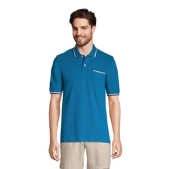 Lands' End Men's Short Sleeve Comfort First Solid Mesh Polo With Pocket -Clothing store GUEST 2463e9fb 985f 4599 b8db 625a5b8276cc